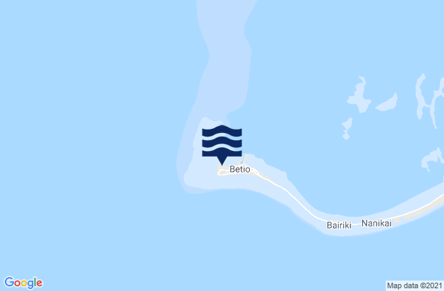 Mappa delle Getijden in Betio Village, Kiribati