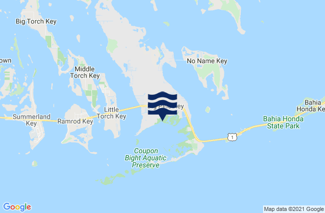 Mappa delle Getijden in Big Pine Key, United States