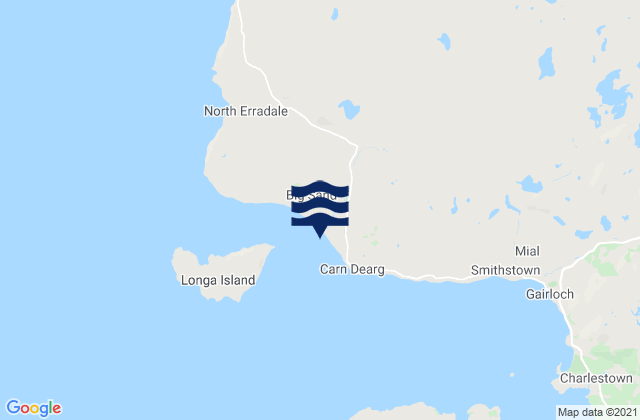 Mappa delle Getijden in Big Sand Beach, United Kingdom