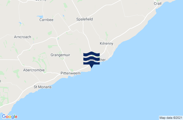 Mappa delle Getijden in Billow Ness Beach, United Kingdom