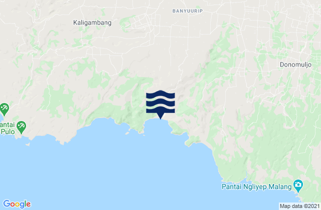 Mappa delle Getijden in Binangun, Indonesia