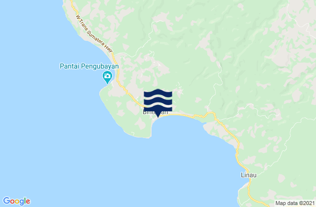 Mappa delle Getijden in Bintuhan, Indonesia