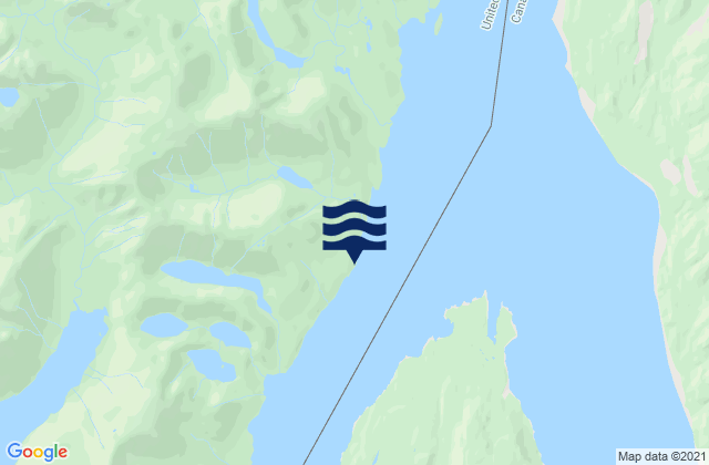 Mappa delle Getijden in Blaine Point, United States