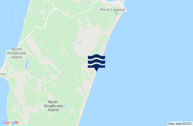 Mappa delle Getijden in Blue Lake Beach, Australia