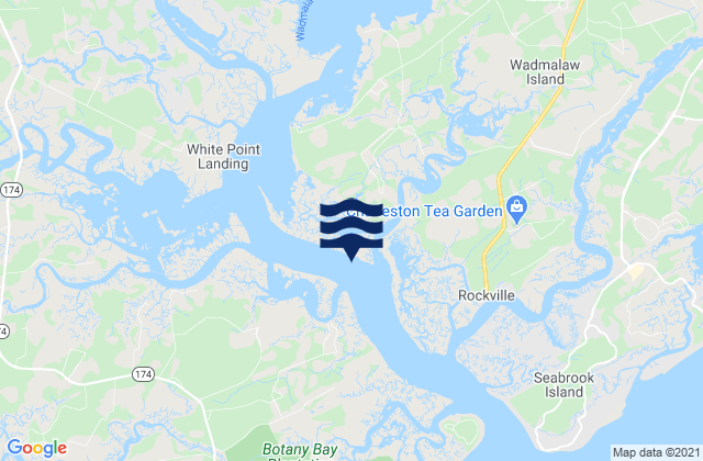 Mappa delle Getijden in Bluff Point, United States