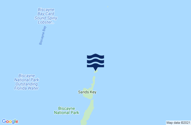 Mappa delle Getijden in Boca Chita Key Biscayne Bay, United States