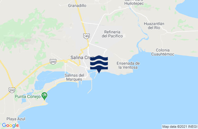 Mappa delle Getijden in Boca De Santo Tomas, Mexico