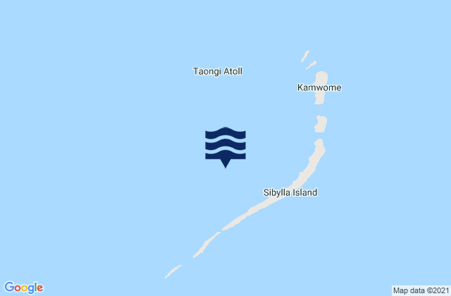 Mappa delle Getijden in Bokak Atoll, Marshall Islands