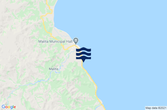 Mappa delle Getijden in Bolila, Philippines