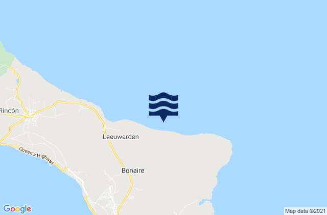 Mappa delle Getijden in Bonaire, Bonaire, Saint Eustatius and Saba 