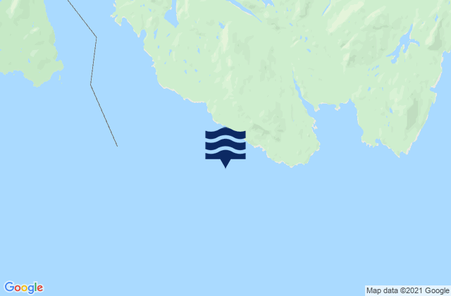 Mappa delle Getijden in Boston Islands, Canada