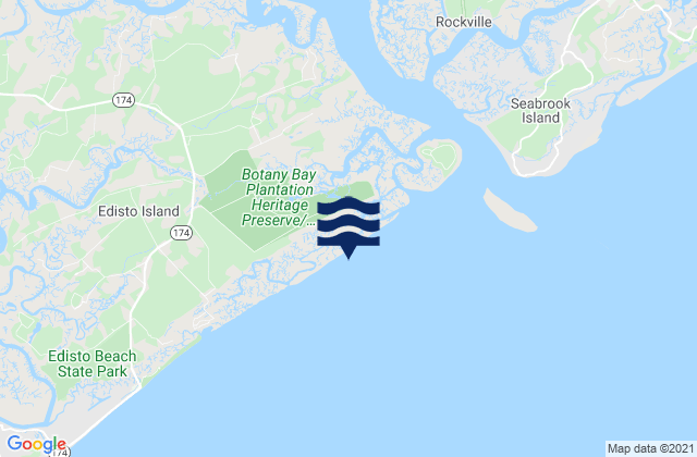 Mappa delle Getijden in Botany Bay Island, United States