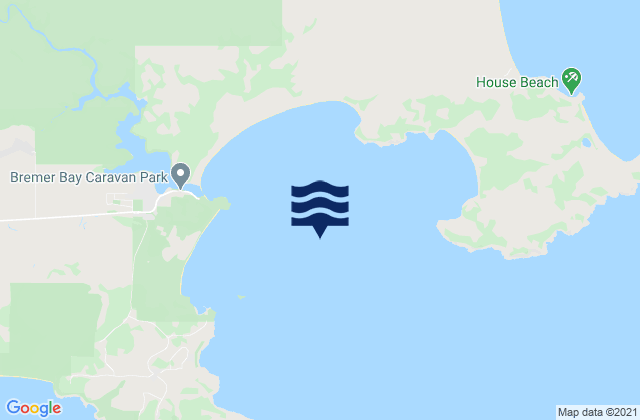 Mappa delle Getijden in Bremer Bay, Australia