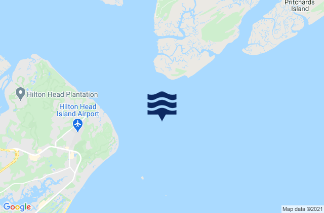 Mappa delle Getijden in Broad River Entrance Point Royal Sound, United States