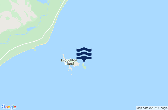Mappa delle Getijden in Broughton Island, Australia