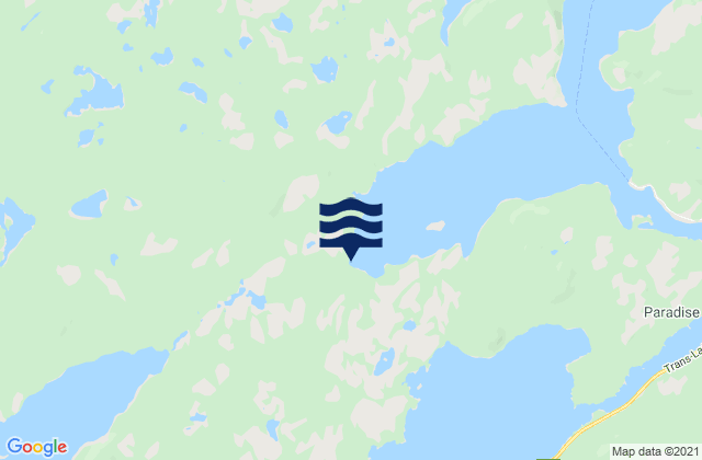 Mappa delle Getijden in Brownell Point, Canada