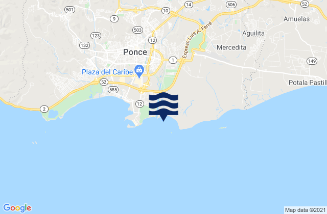 Mappa delle Getijden in Bucaná Barrio, Puerto Rico