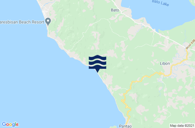 Mappa delle Getijden in Buga, Philippines