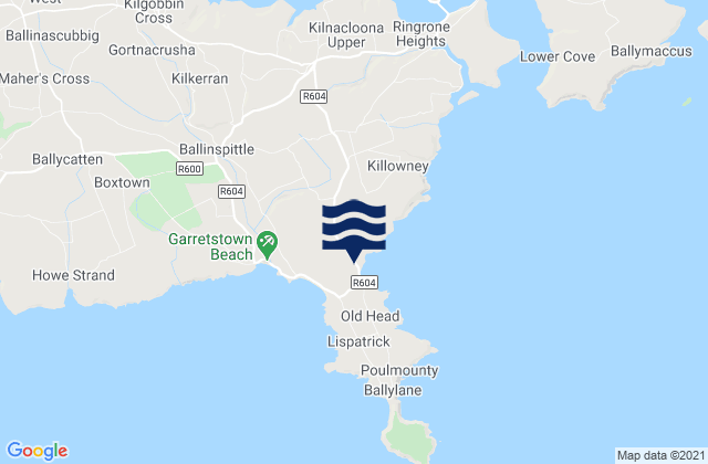 Mappa delle Getijden in Bullens Bay, Ireland