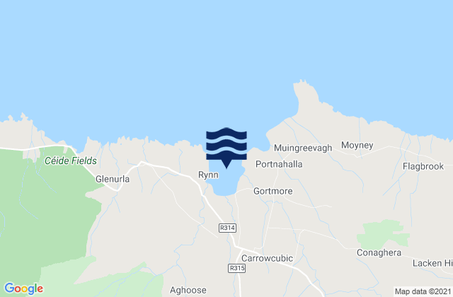 Mappa delle Getijden in Bunatrahir Bay, Ireland