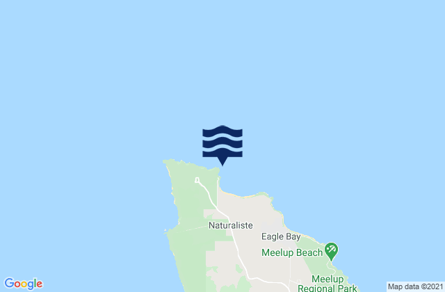 Mappa delle Getijden in Bunker Bay, Australia