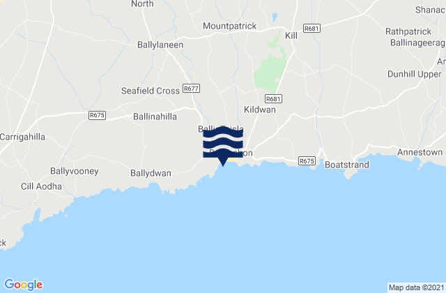 Mappa delle Getijden in Bunmahon, Ireland