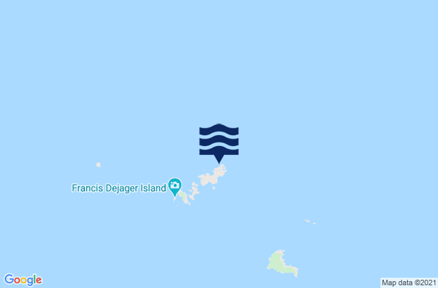Mappa delle Getijden in Burgess Island (Pokohinu), New Zealand