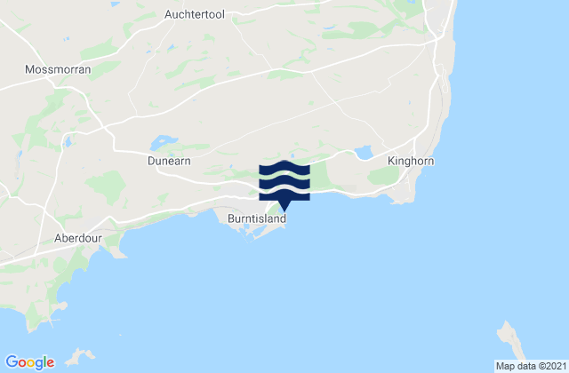 Mappa delle Getijden in Burntisland Beach, United Kingdom