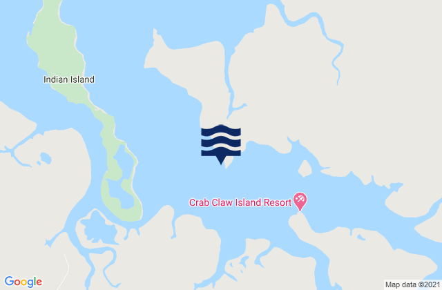 Mappa delle Getijden in Bynoe Harbour, Australia