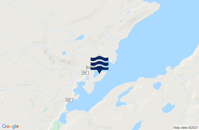 Mappa delle Getijden in Båtsfjord, Norway