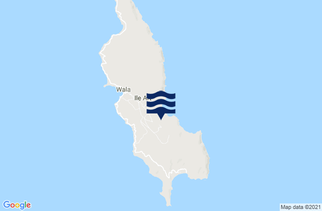 Mappa delle Getijden in Bélep, New Caledonia