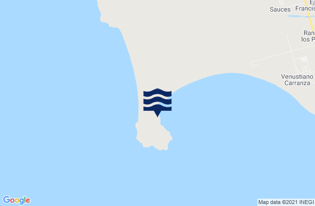 Mappa delle Getijden in Cabo San Quintin, Mexico