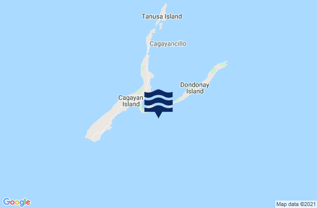 Mappa delle Getijden in Cagayan Anchorage Cagayan Island, Philippines