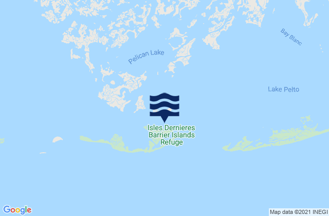 Mappa delle Getijden in Caillou Boca Caillou Bay, United States