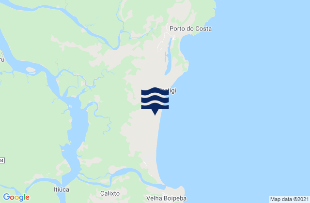 Mappa delle Getijden in Cairu, Brazil