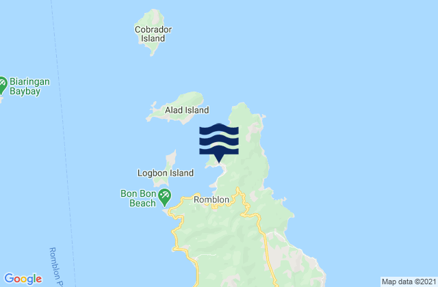 Mappa delle Getijden in Cajimos, Philippines