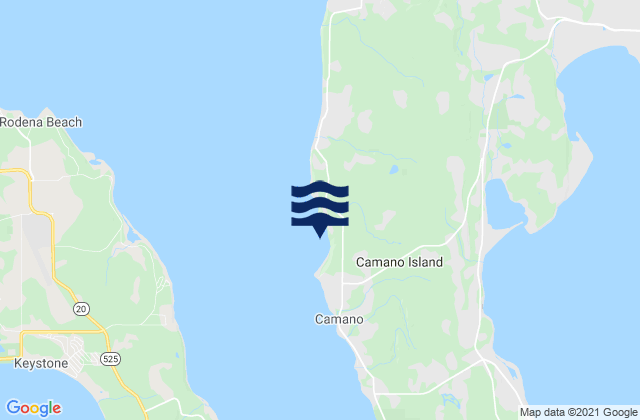 Mappa delle Getijden in Camano Island, United States