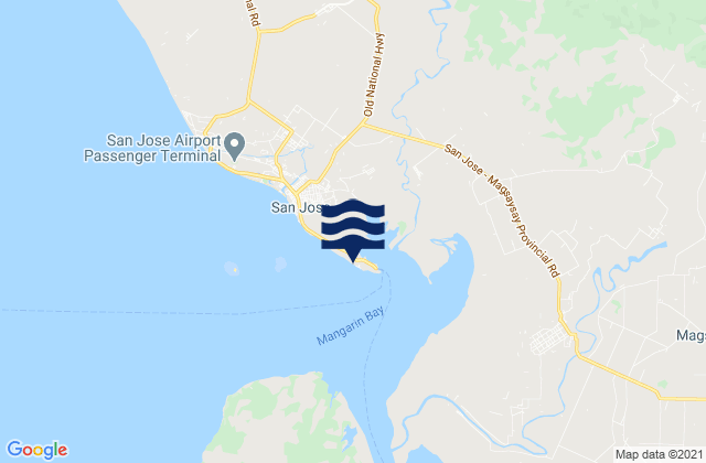 Mappa delle Getijden in Caminauit, Philippines
