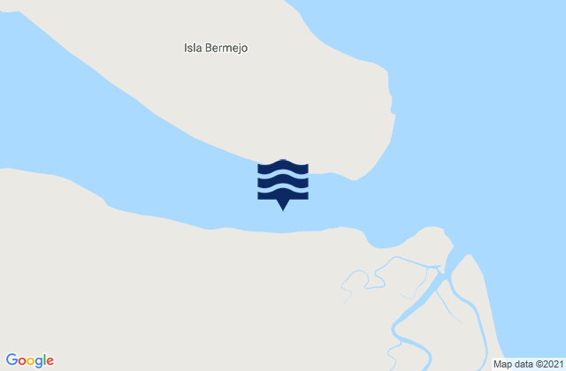 Mappa delle Getijden in Canal Bermejo Isla Trinidad, Argentina