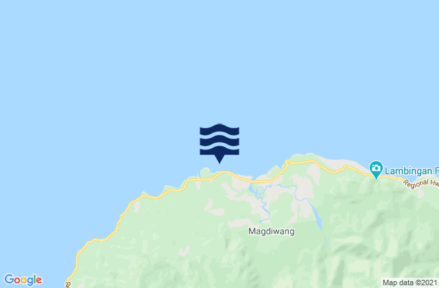 Mappa delle Getijden in Cangouac Point (Sibuyan Island), Philippines