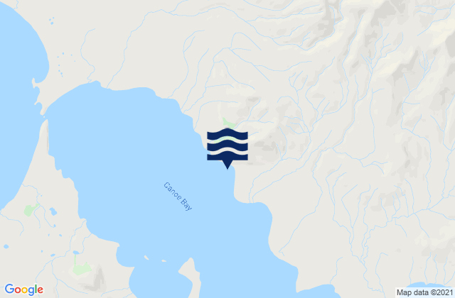 Mappa delle Getijden in Canoe Bay (Pavlof Bay), United States