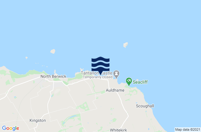Mappa delle Getijden in Canty Bay Beach, United Kingdom