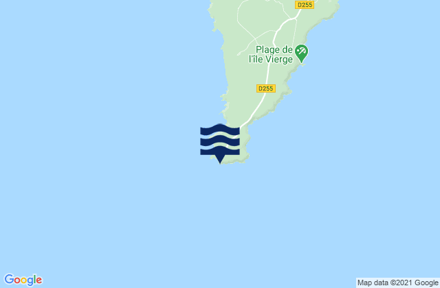 Mappa delle Getijden in Cap de la Chevre, France