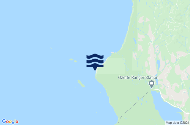 Mappa delle Getijden in Cape Alava, United States