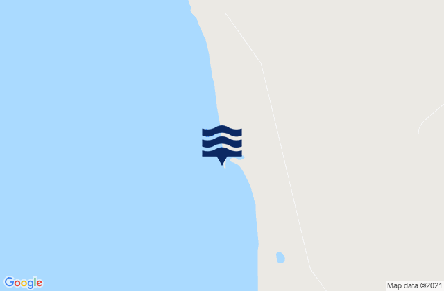 Mappa delle Getijden in Cape Boileau, Australia
