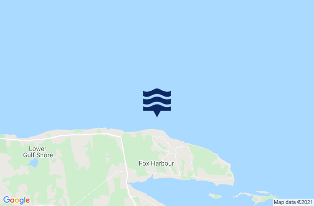 Mappa delle Getijden in Cape Cliff, Canada