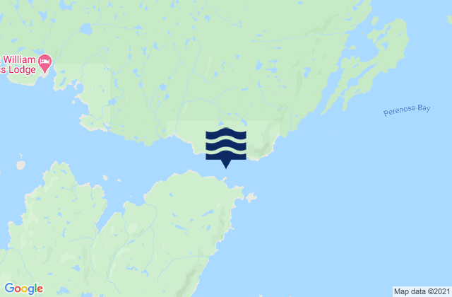 Mappa delle Getijden in Cape Current Narrows, United States