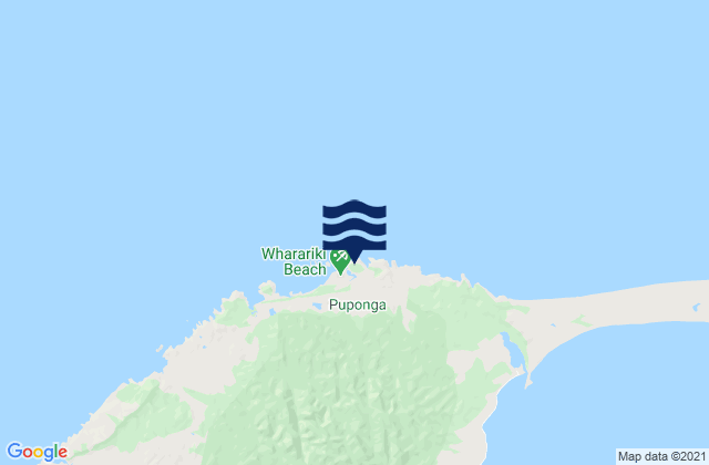 Mappa delle Getijden in Cape Farewell, New Zealand
