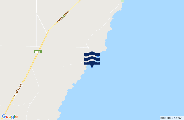 Mappa delle Getijden in Cape Hardy, Australia