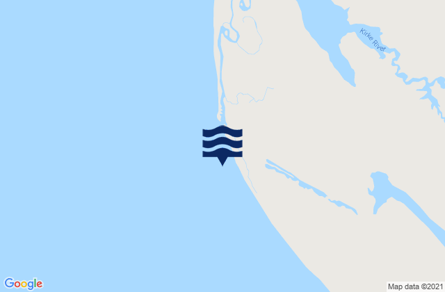 Mappa delle Getijden in Cape Keerweer, Australia